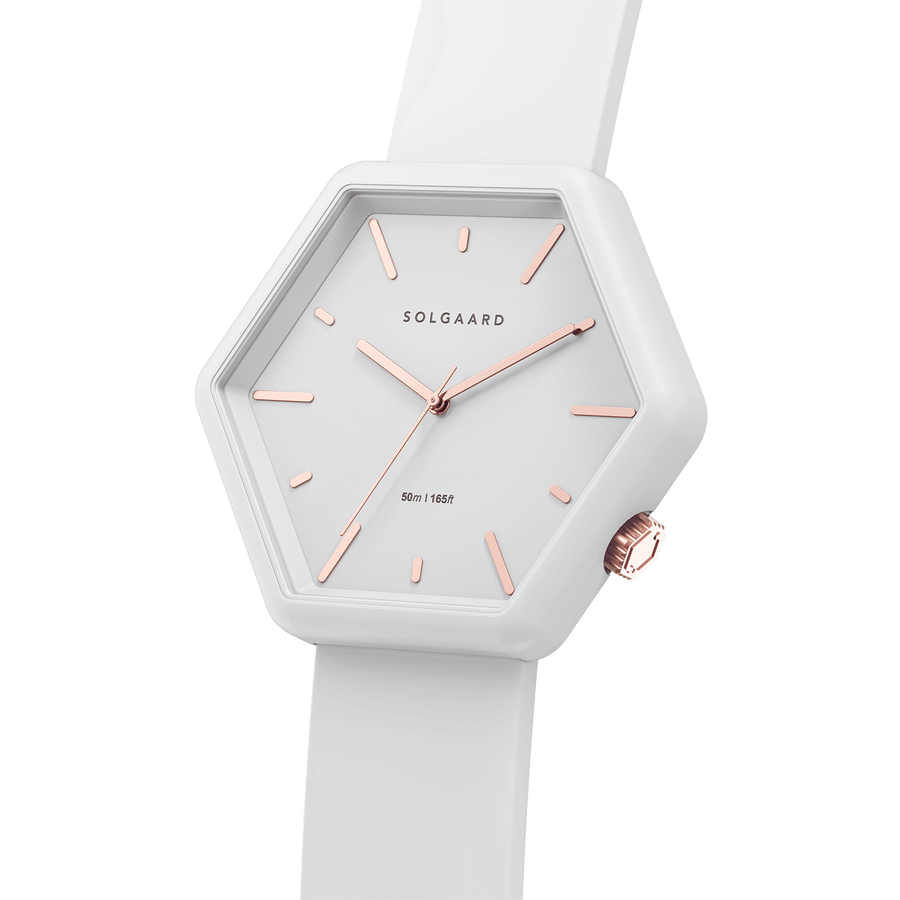 Arctic White w/ Rose Gold